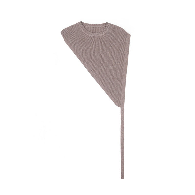 Mid-high Premium Spring, Summer and Autumn New Products Thin Outer Shirt Short Sleeve Triangle Knitted Shawl