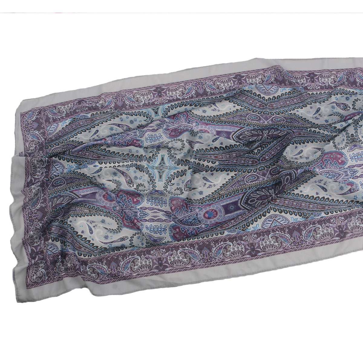 Malaysian Printed Chiffon Scarf Bohemian Fashion Simple Spring and Summer Sunscreen Scarf Shawl