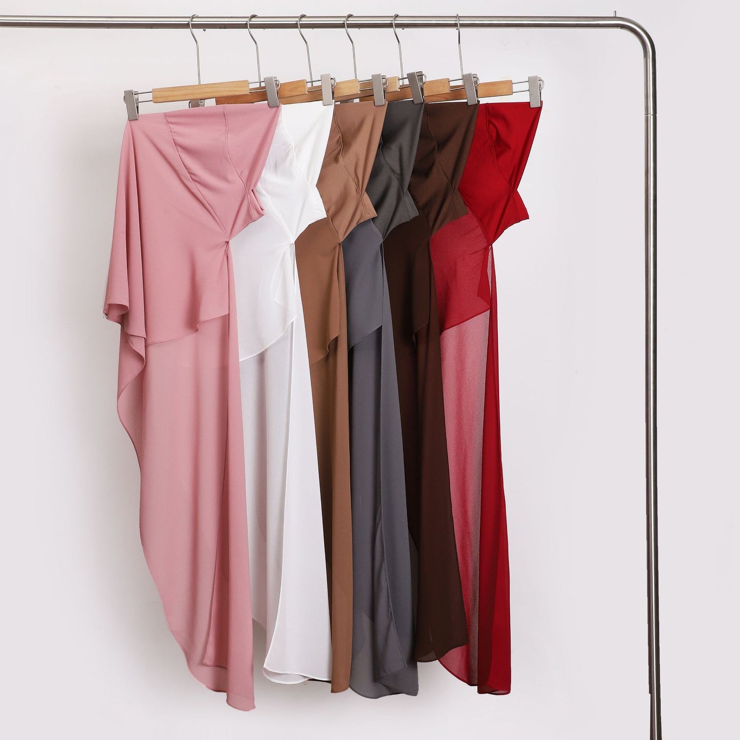 The same crystal hemp splicing chiffon wrap towel lazy headscarf yarn towel comfortable and breathable can be DIY by yourself