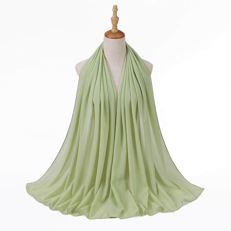 86 color pearl chiffon bubble headscarf, women's hijab scarf