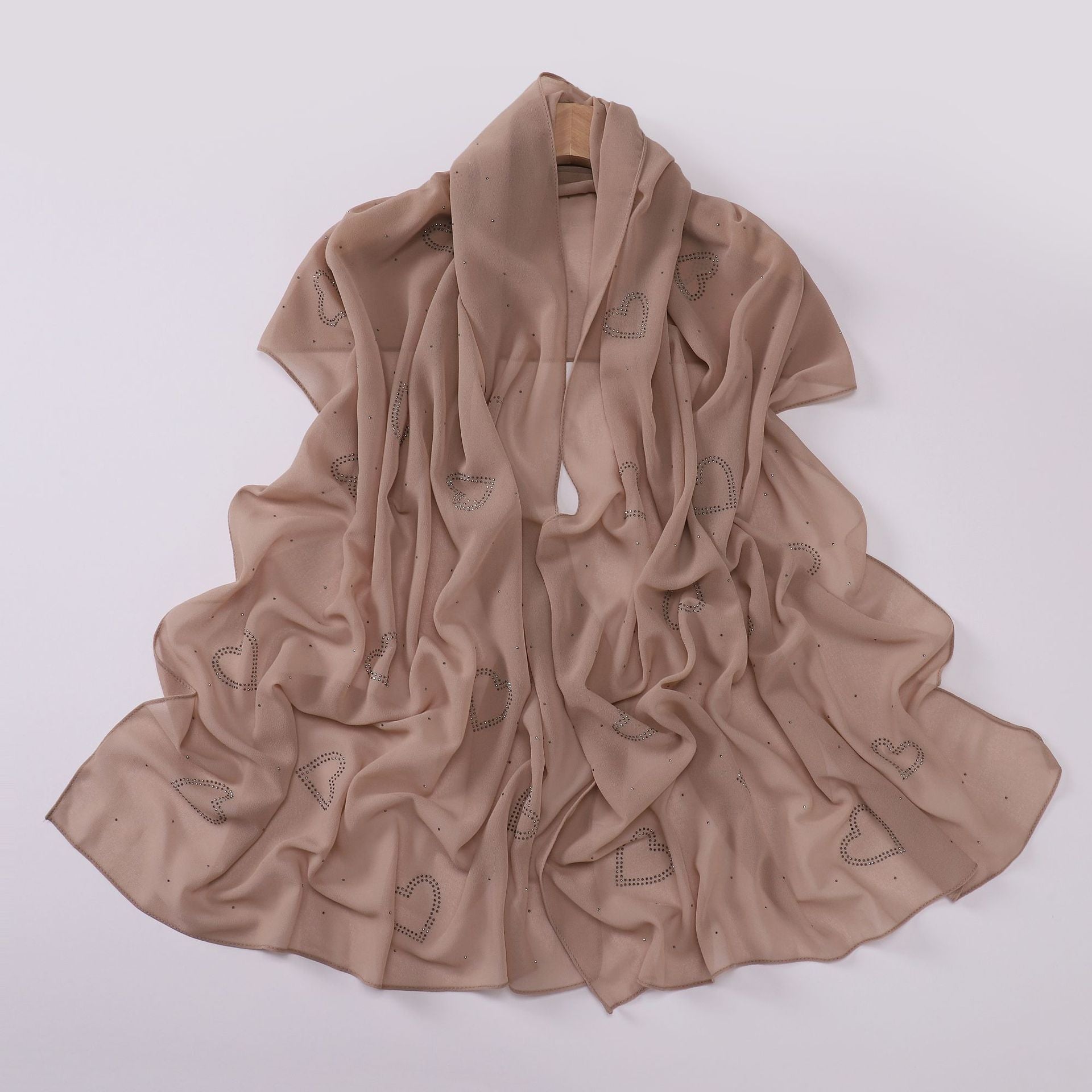 New chiffon high quality love star hot diamond Hijab South East Asia headscarf