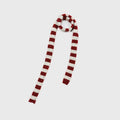 Wool-blend pinstriped sausage knitted scarf female autumn and winter student concave shape millennial Spice Girl scarf