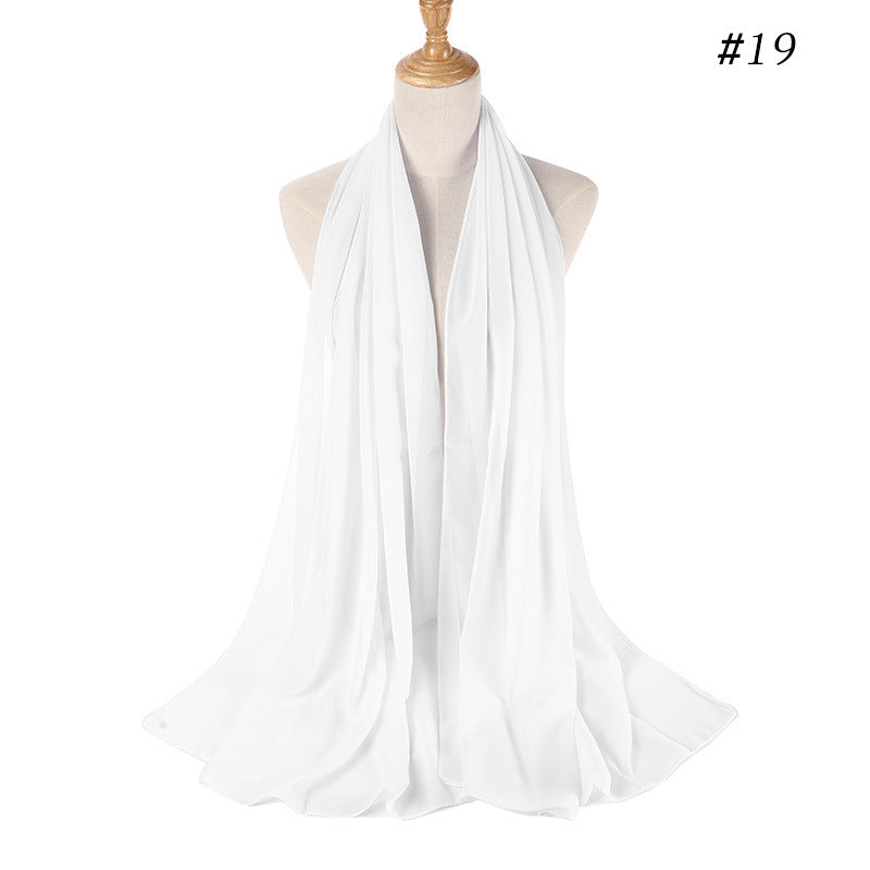 Malaysian gauze, pearl chiffon bubble silk scarf, headscarf, ethnic headscarf