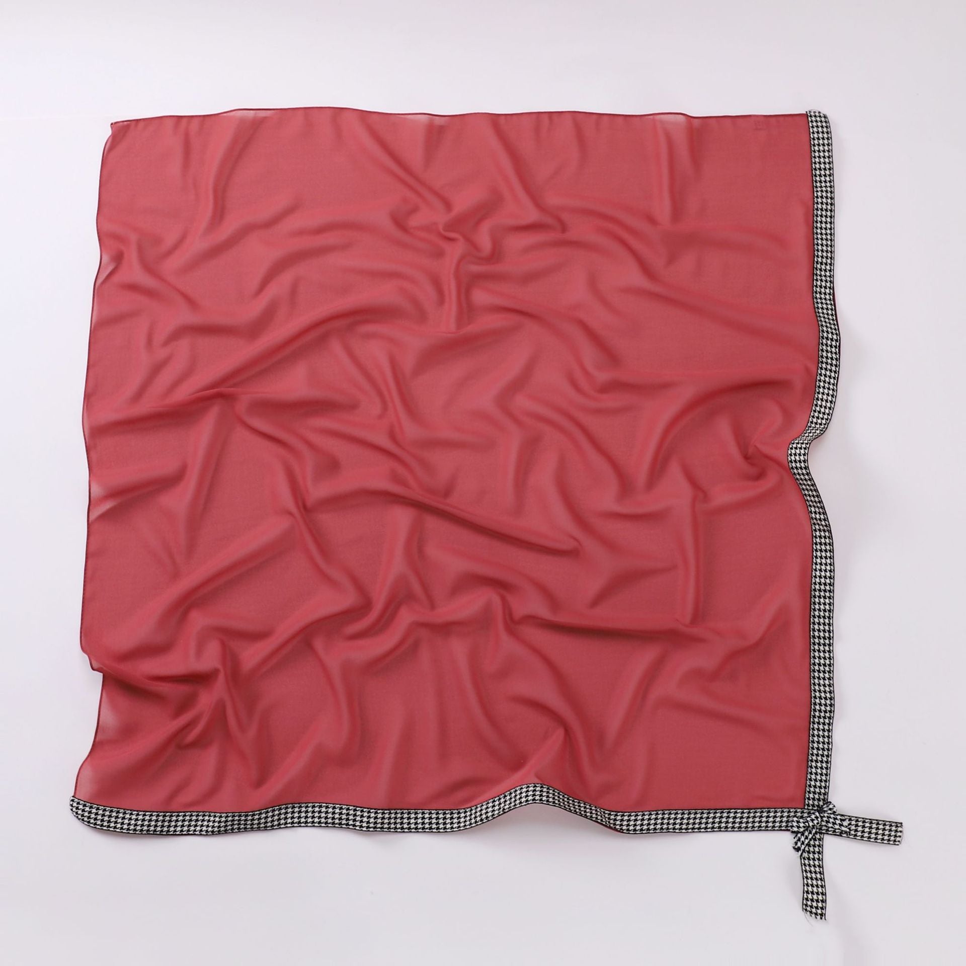 Ribbon bow pearl chiffon square scarf 90 * 90cm yarn sweet headscarf