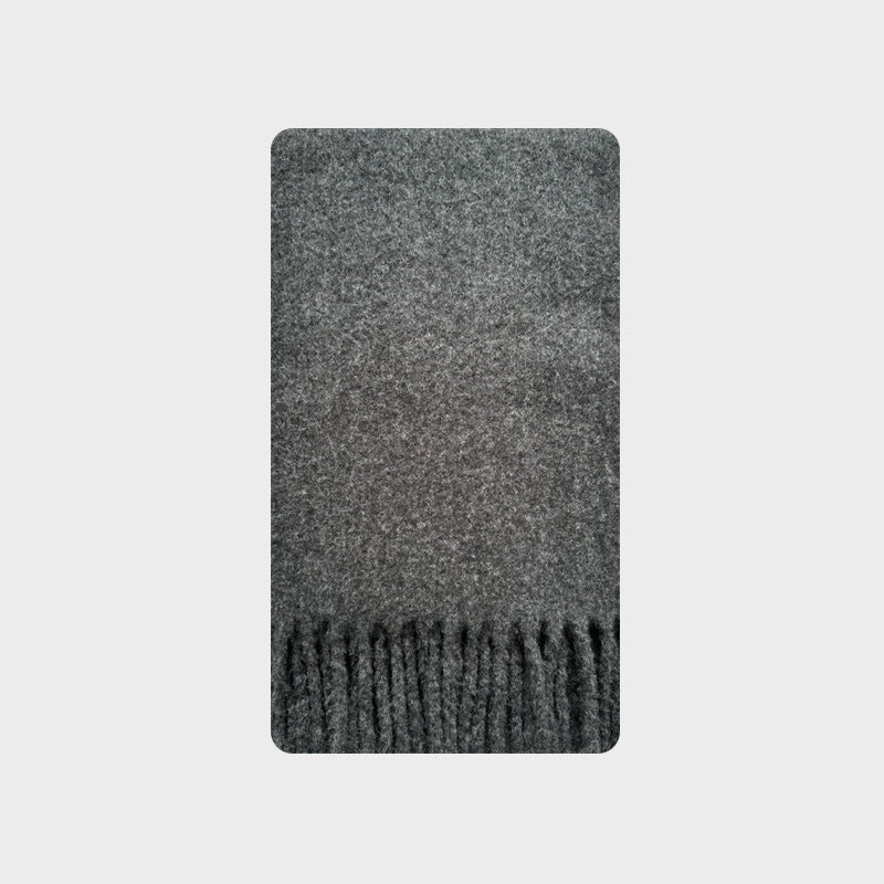 New mint green snow bud powder flat for solid color 20% wool blend scarf women's winter soft atmosphere scarf