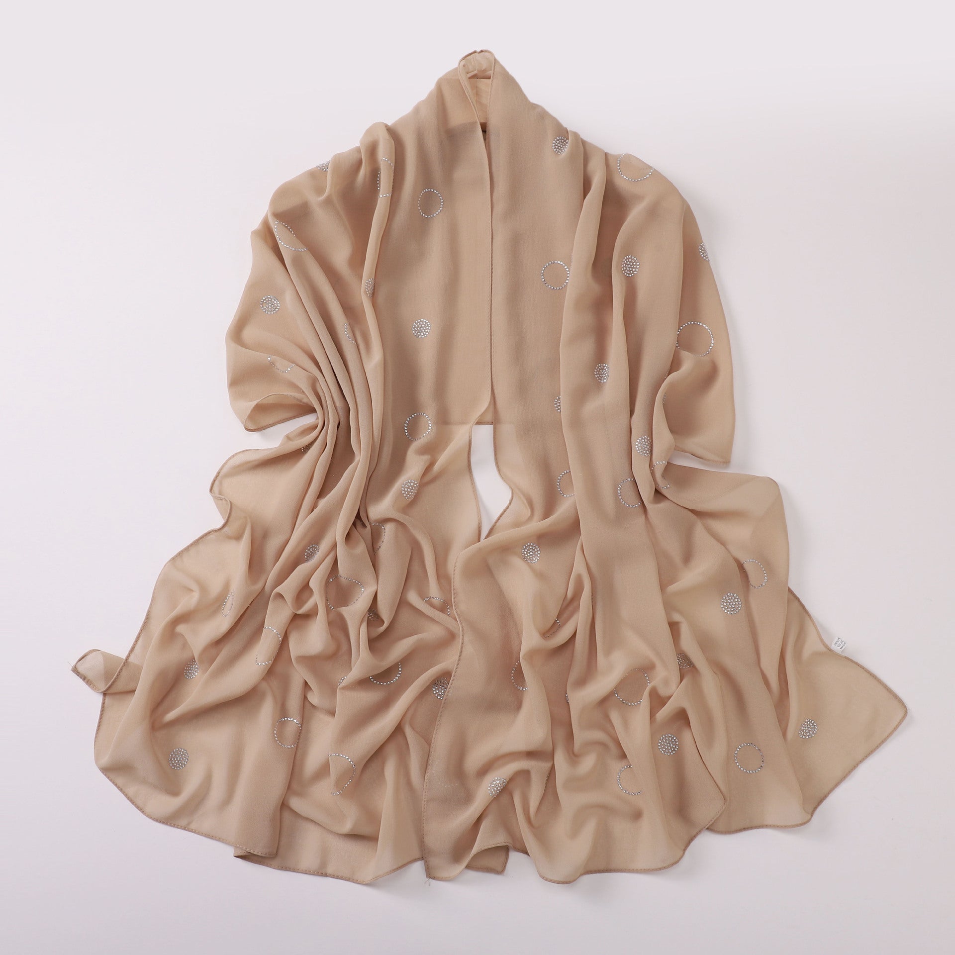 Pearl chiffon hot diamond long scarf, Indonesian headscarf, Middle East and Africa headscarf