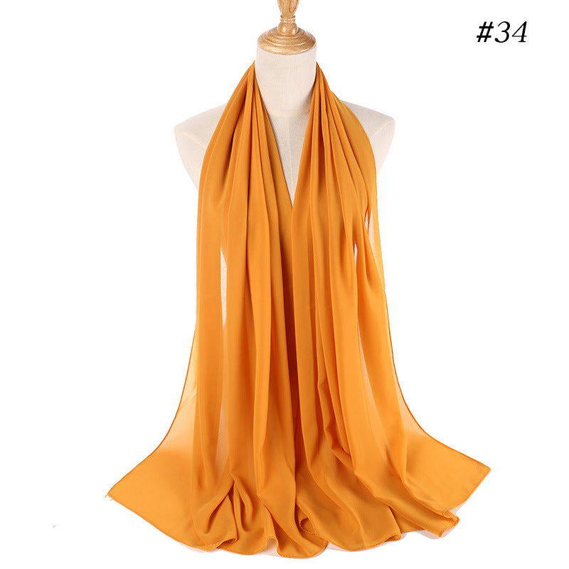 86 color pearl chiffon bubble headscarf, women's hijab scarf