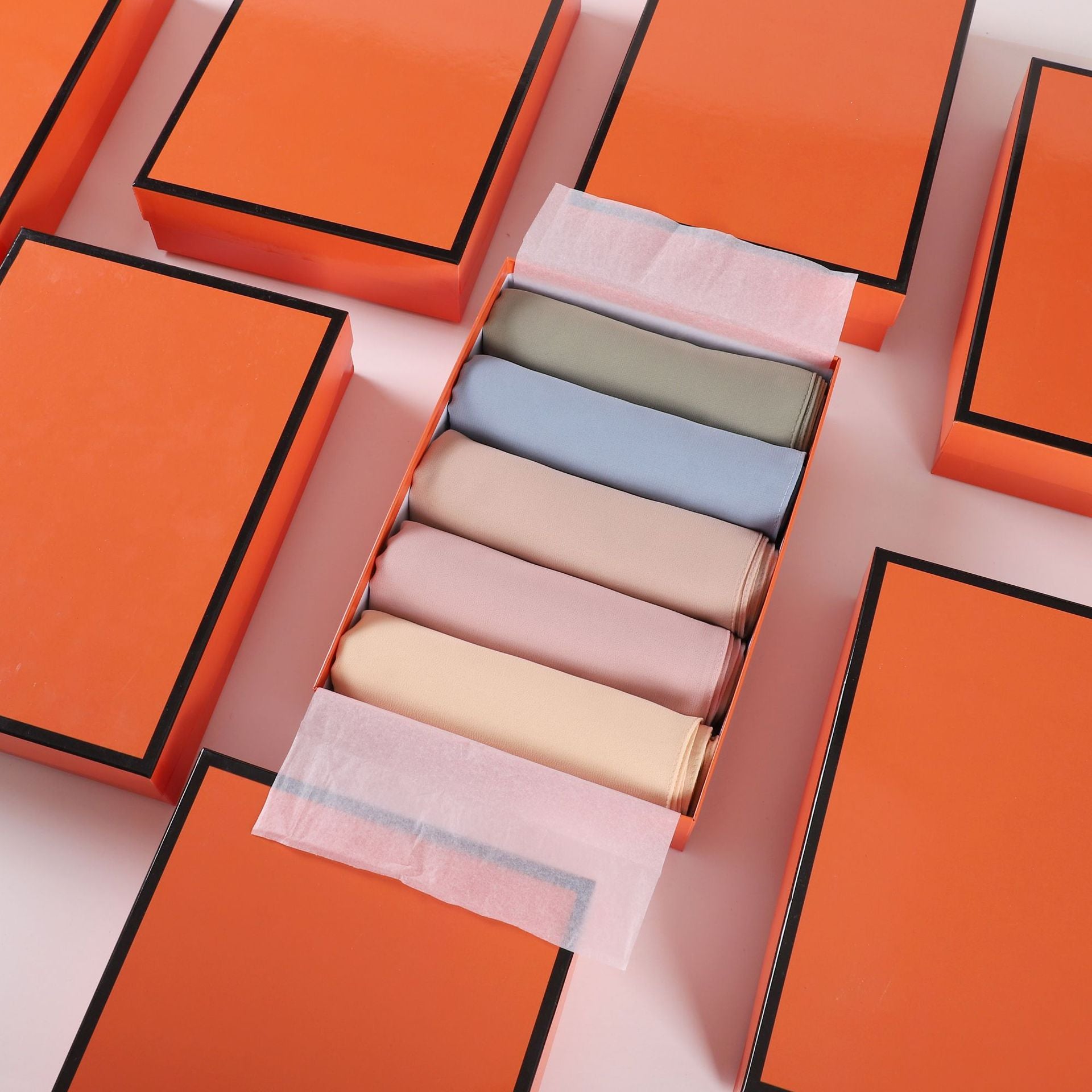 5-Pack gift scarf solid color pearl chiffon long scarf Middle East Africa headscarf Malaysia headscarf hijab