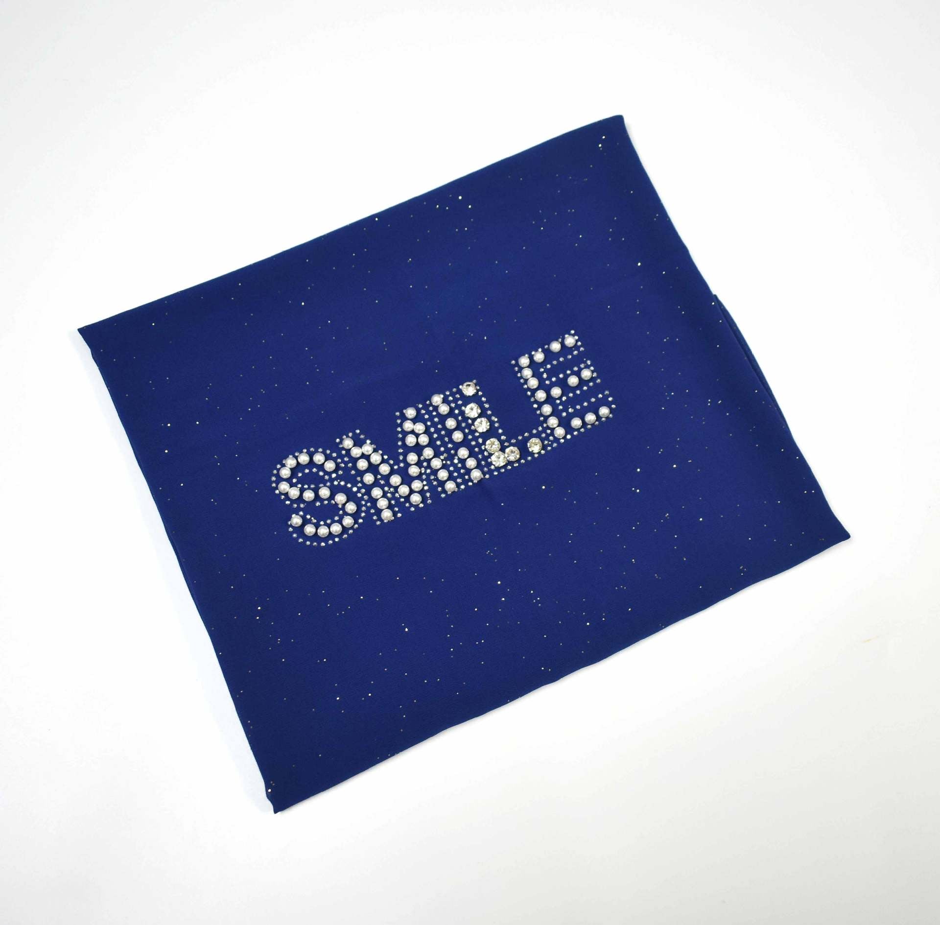 Can sprinkle gold pearl chiffon scarf hot diamond bead fixed diamond hijab