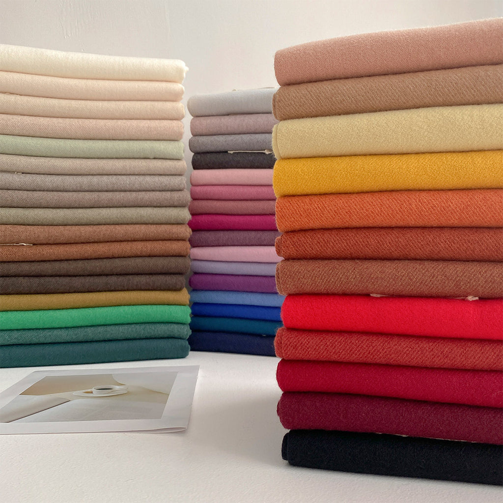 2025 Winter Imitation Cashmere Solid Color Scarf Women's Medium and Long Warm Scarf Shawl