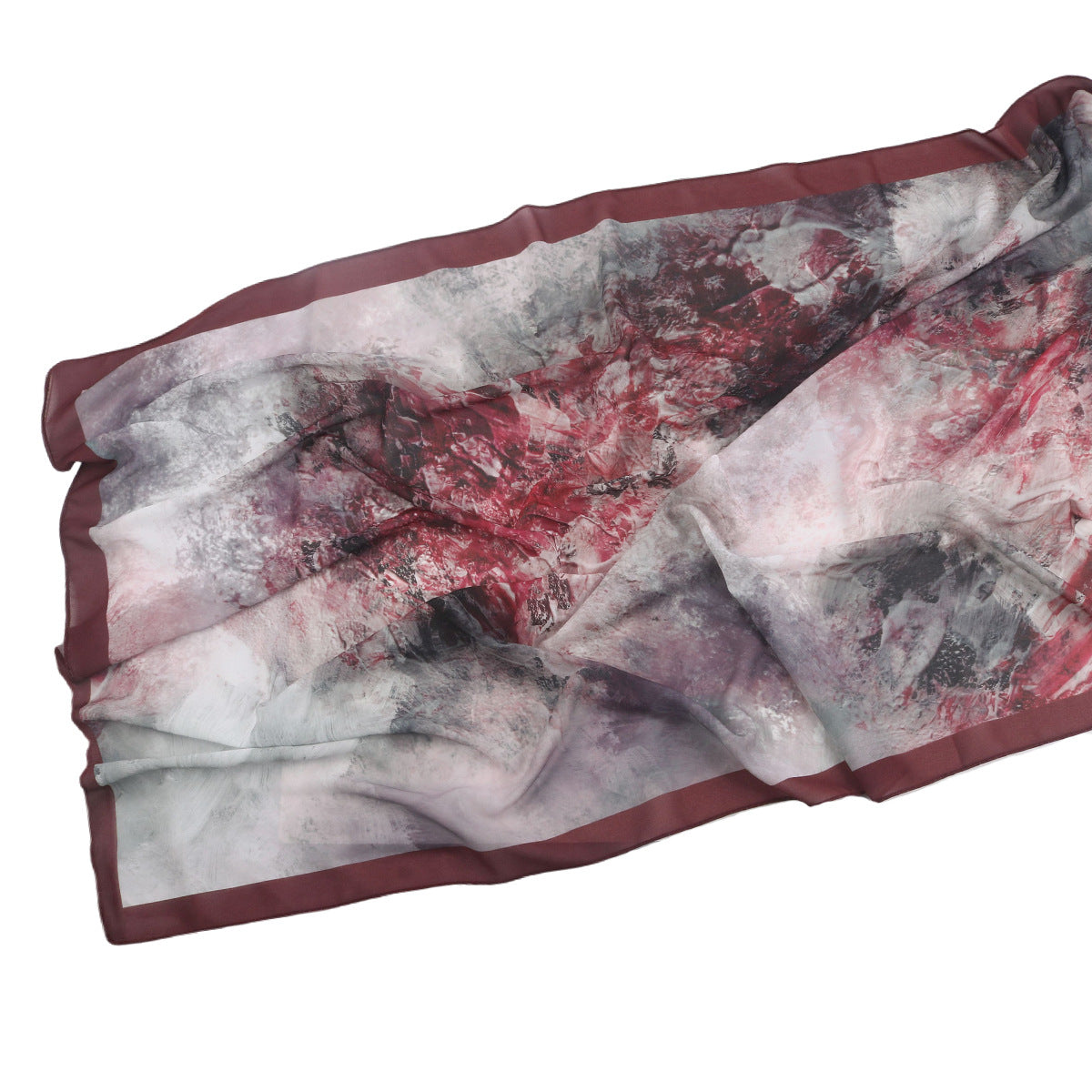 Malaysian Printed Chiffon Scarf Bohemian Fashion Simple Spring and Summer Sunscreen Scarf Shawl