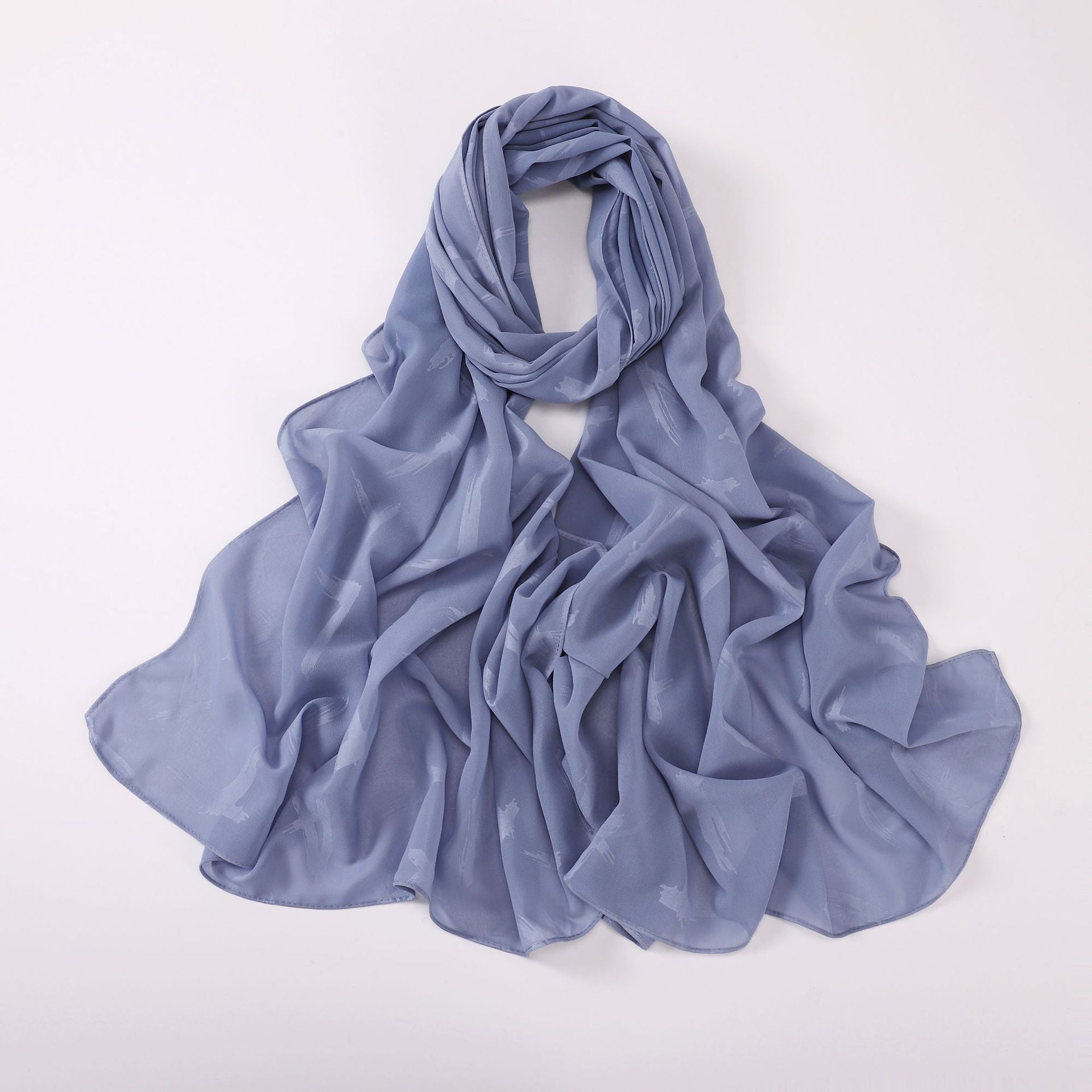 New pearl chiffon letter embossed scarf  scarf Middle East and North Africa headscarf Beach scarf Shawl