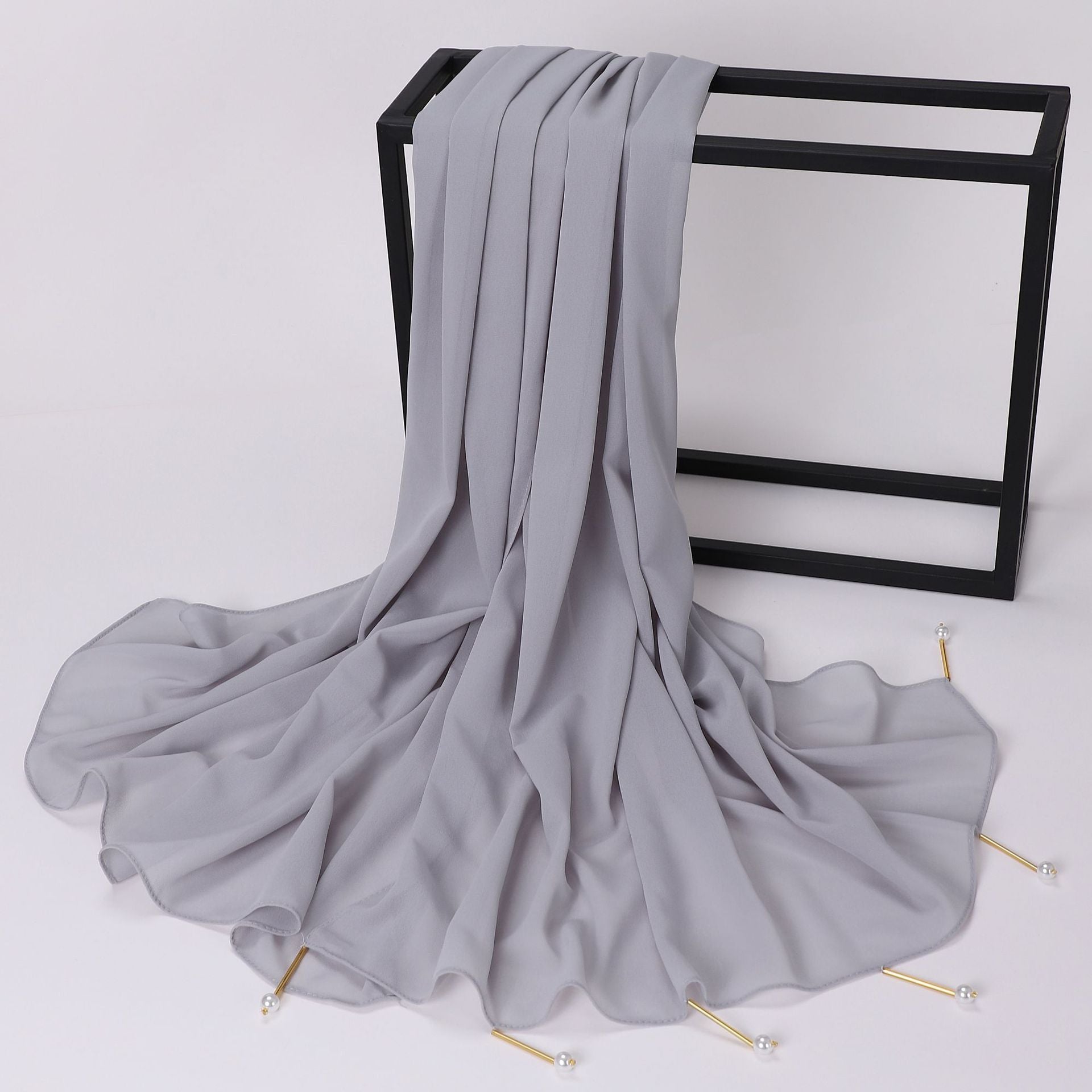New pearl chiffon scarf Middle East Africa South East Asia headscarf hijab