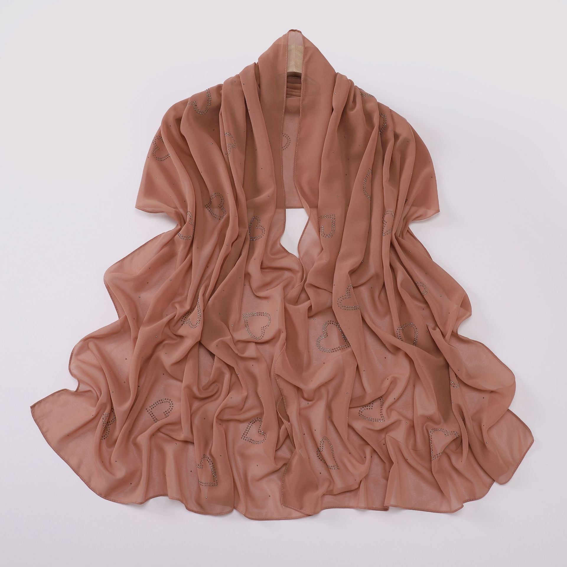 New chiffon high quality love star hot diamond Hijab South East Asia headscarf