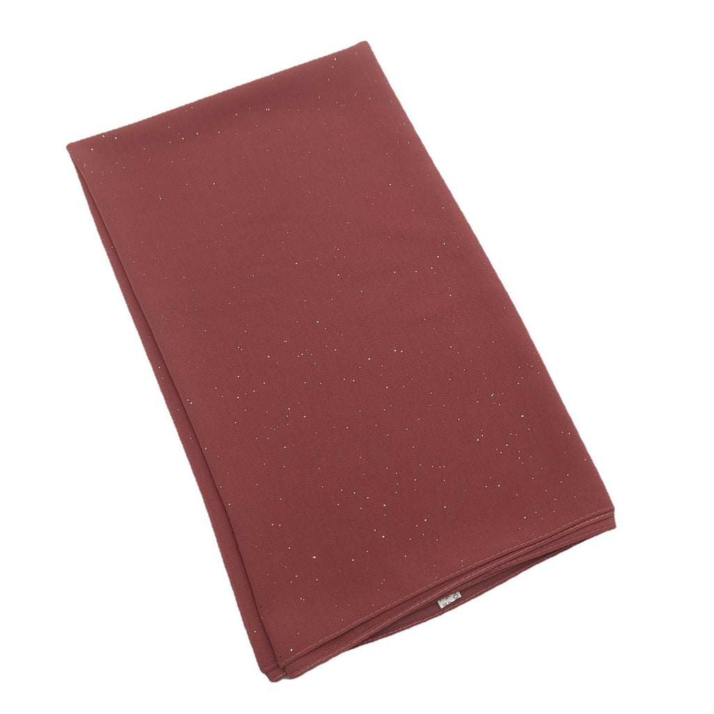 Gold sprinkled pearl chiffon scarf hijab Malaysia headscarf Middle East Africa headscarf