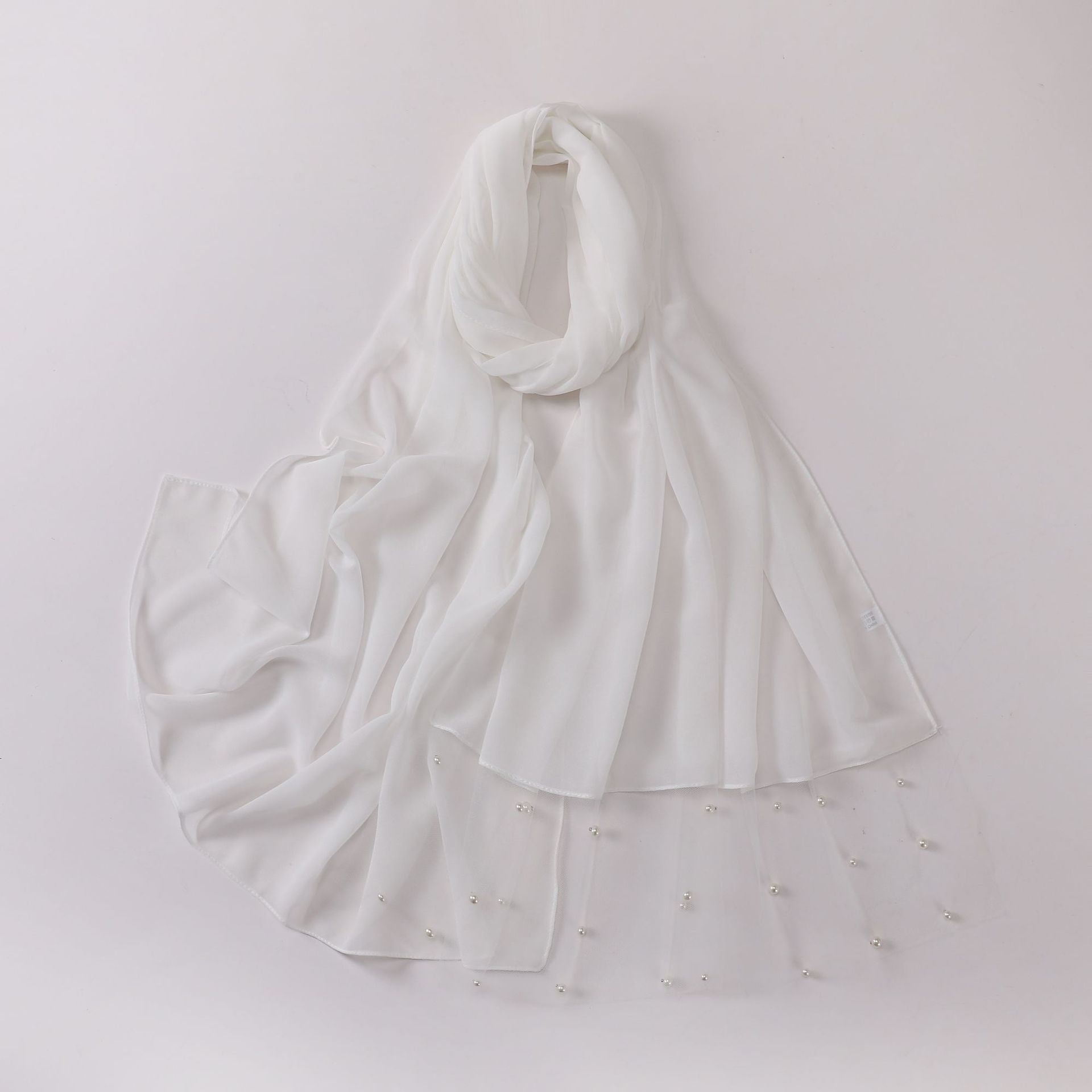 Pearl Chiffon Lace Edge Square Scarf Middle East Africa Headscarf Malaysia Indonesia Hijab