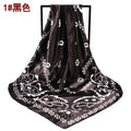 Fashion new 90 satin size cashew flower square silk scarf, scarf