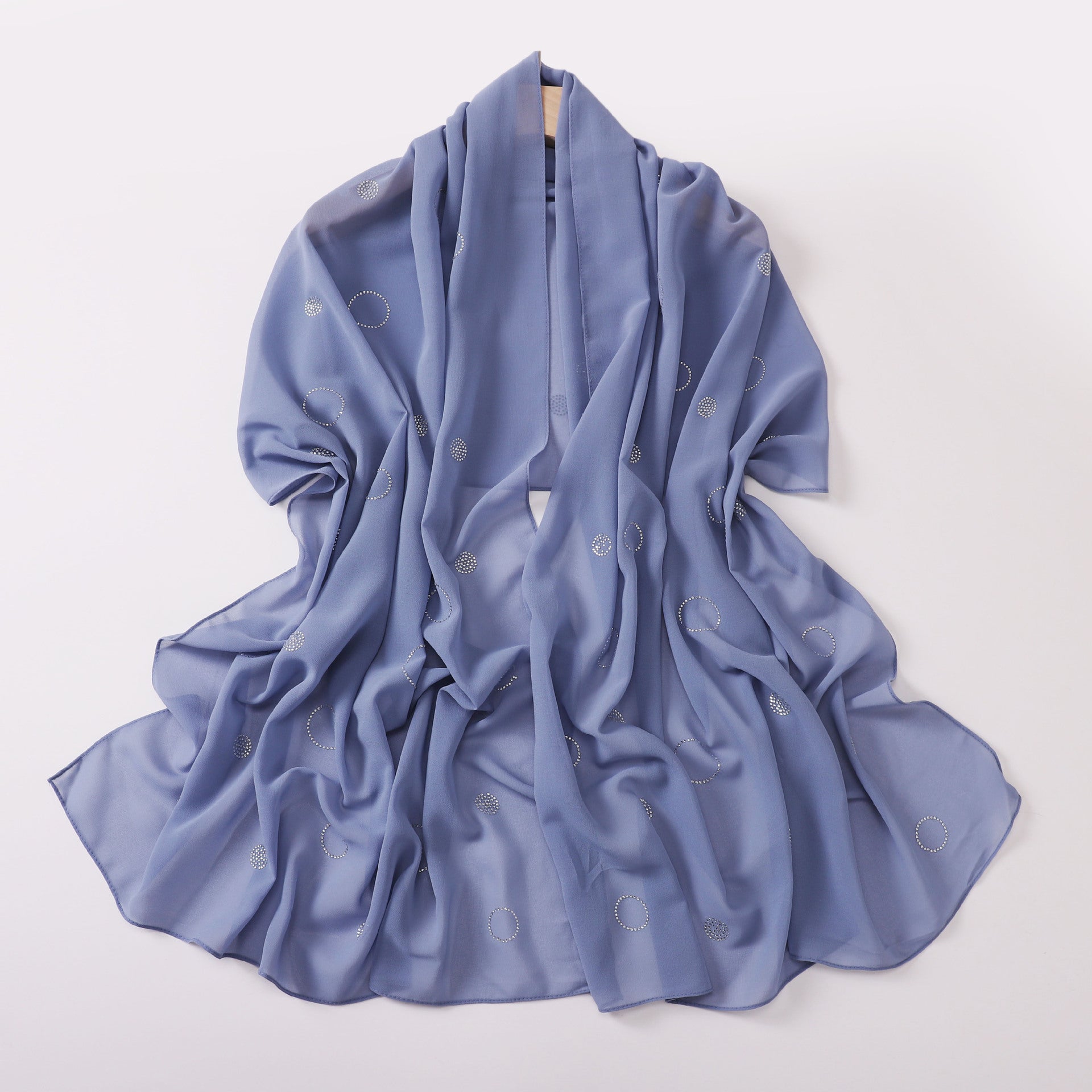 Pearl chiffon hot diamond long scarf, Indonesian headscarf, Middle East and Africa headscarf