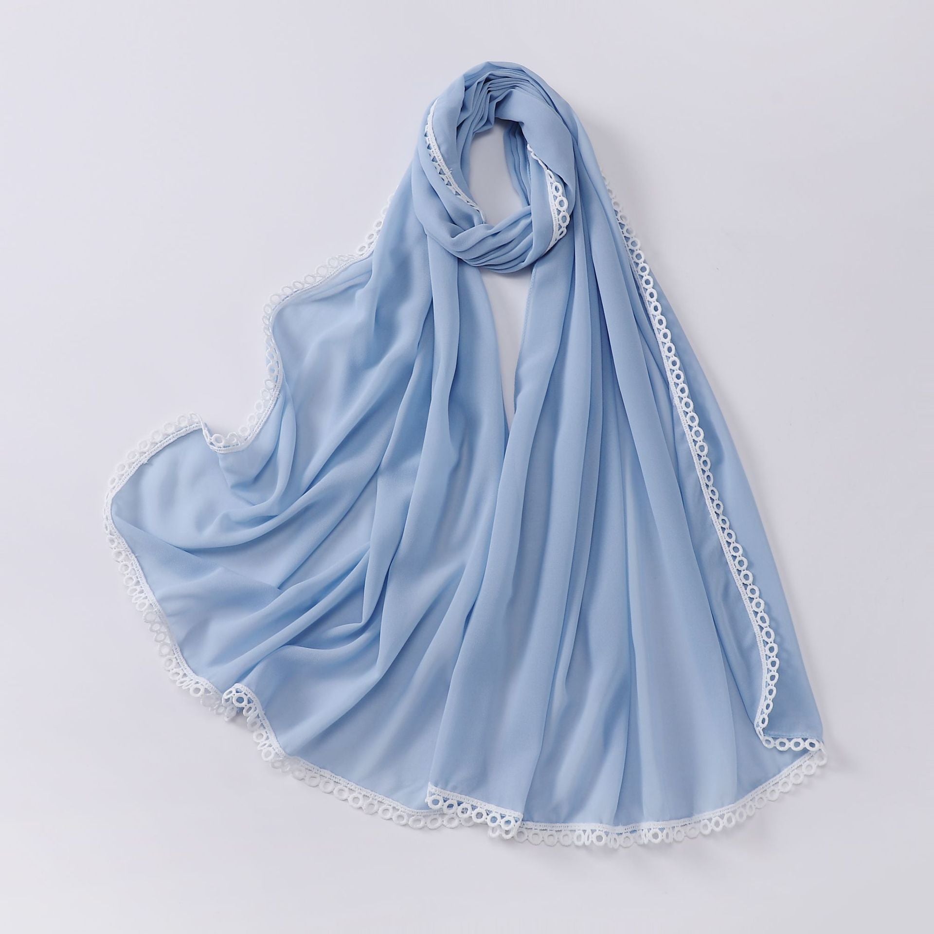 Pearl chiffon lace scarf women's headscarf  scarf Middle East headscarf