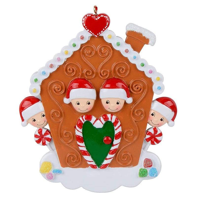 2025 Creative House Little Friend Smoke Tube Christmas DIY Resin Christmas Pendant Ornament Pendant