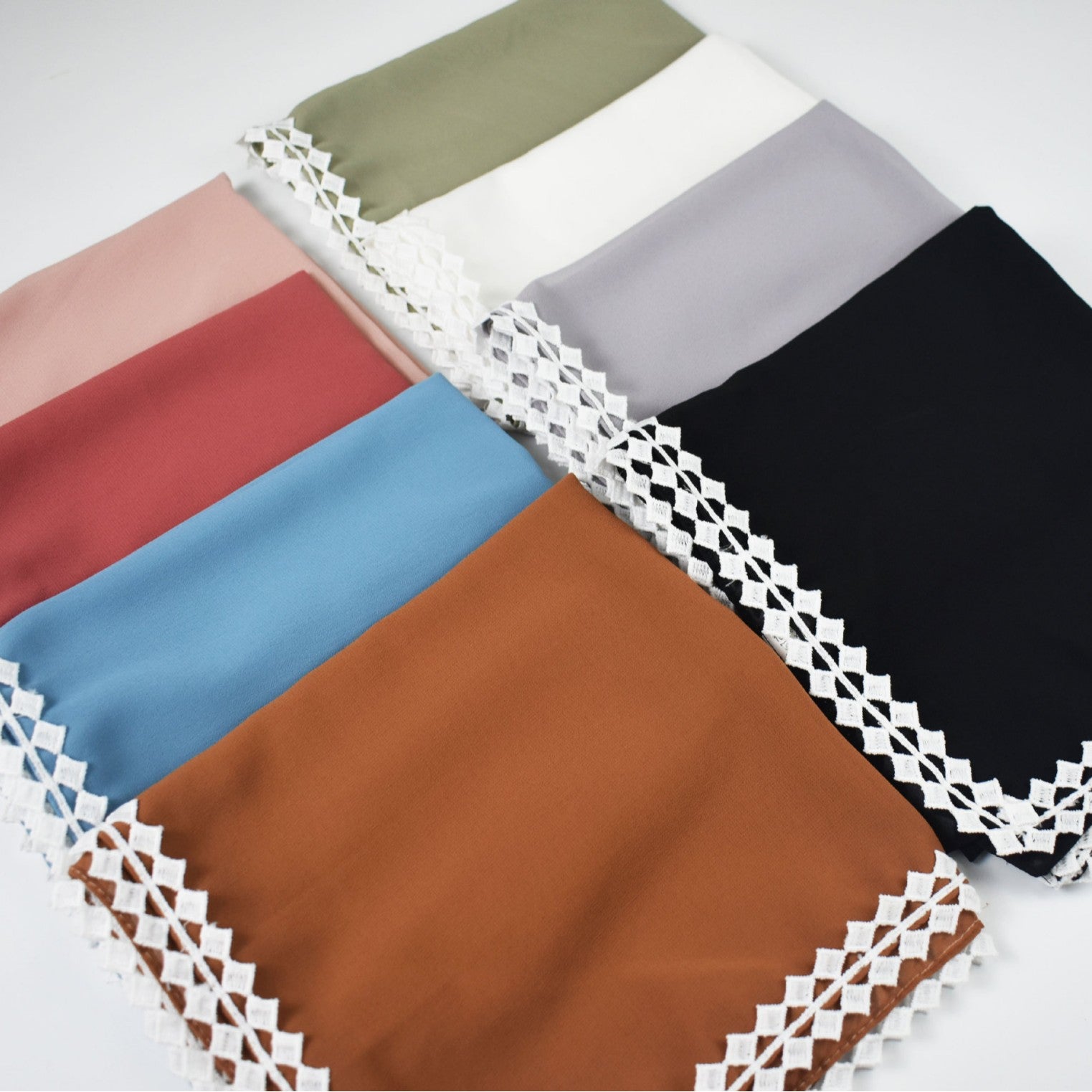 New pearl chiffon lace square scarf middle east headscarf malaysia headscarf hijab