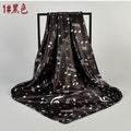 Summer new music note satin square scarf silk scarf, fashion imitation silk scarf