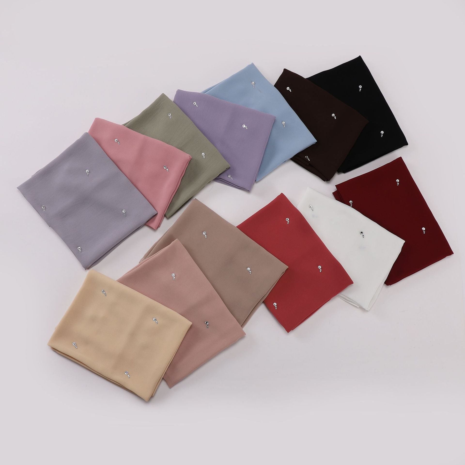 New pearl chiffon long scarf boutique tears water drop diamond scarf Middle East Africa headscarf hijab