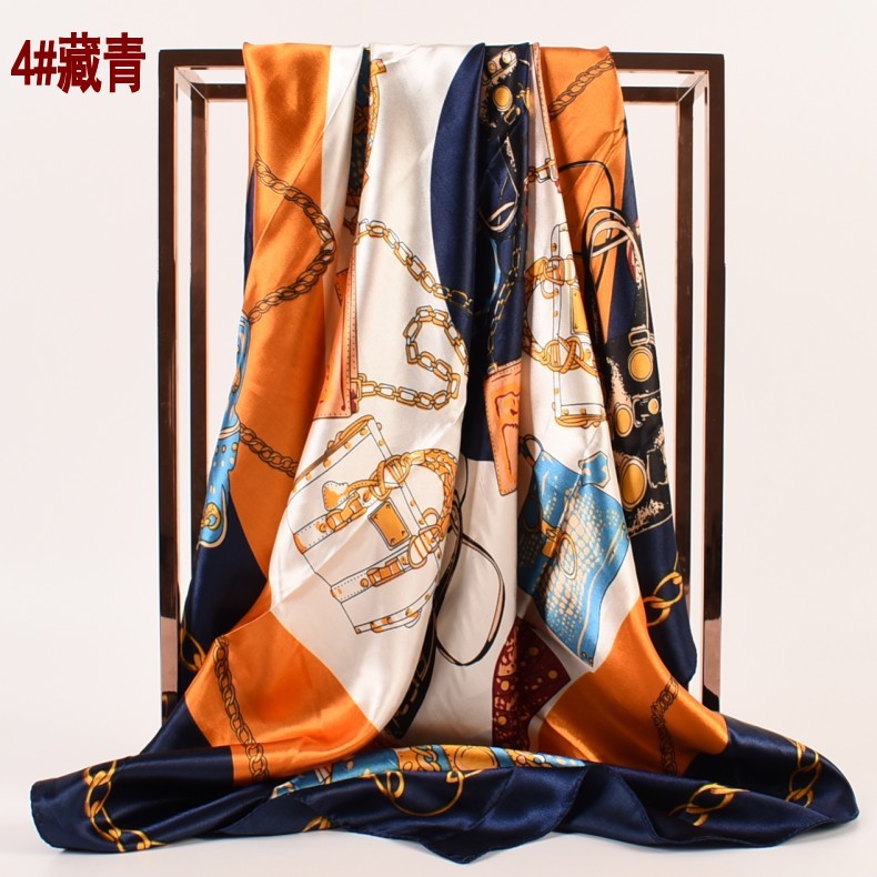 Fashion new professional square scarf women's casual bag pattern, scarf silk scarf, one piece is sent on behalf of others.
