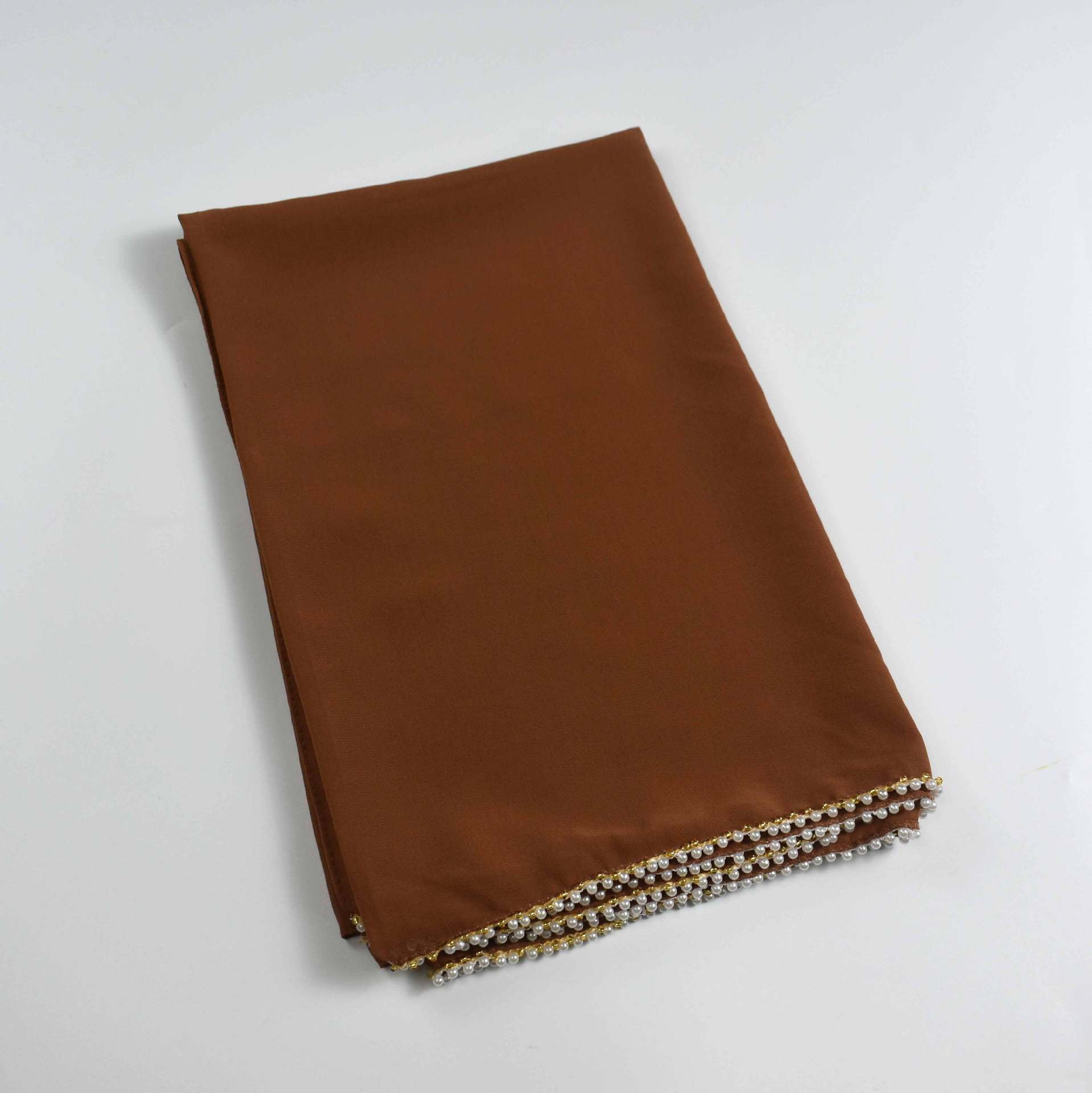 New pearl chiffon beaded scarf Malaysia headscarf Middle East Africa hijab