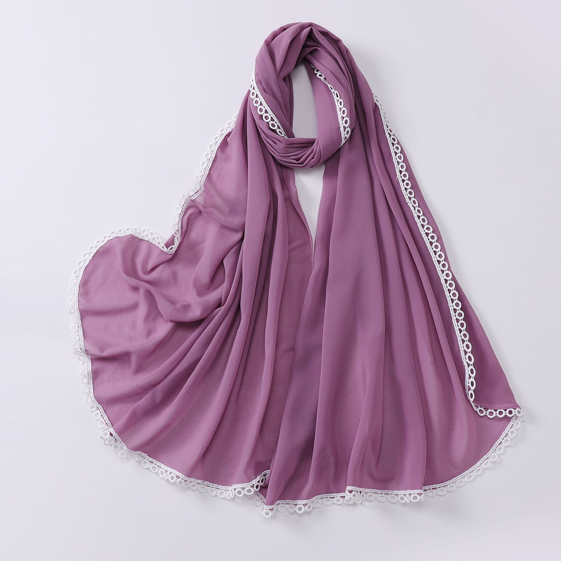 Pearl chiffon lace scarf women's headscarf  scarf Middle East headscarf