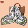 2025 Spring and Summer Butterfly Flying Printed Versatile Decorative Scarf Headscarf Silk Scarf 90 High Quality Satin Square Scarf
