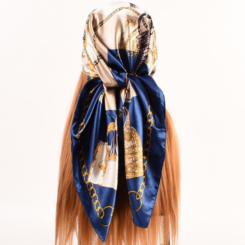Fashion new professional square scarf women's casual bag pattern, scarf silk scarf, one piece is sent on behalf of others.