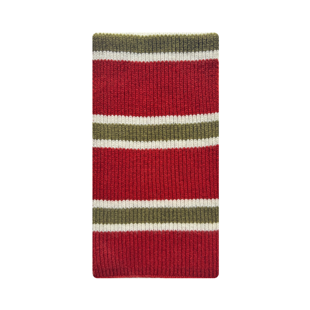 Selected 100% wool striped knitted scarf women's autumn and winter Korean atmosphere soft waxy wool scarf