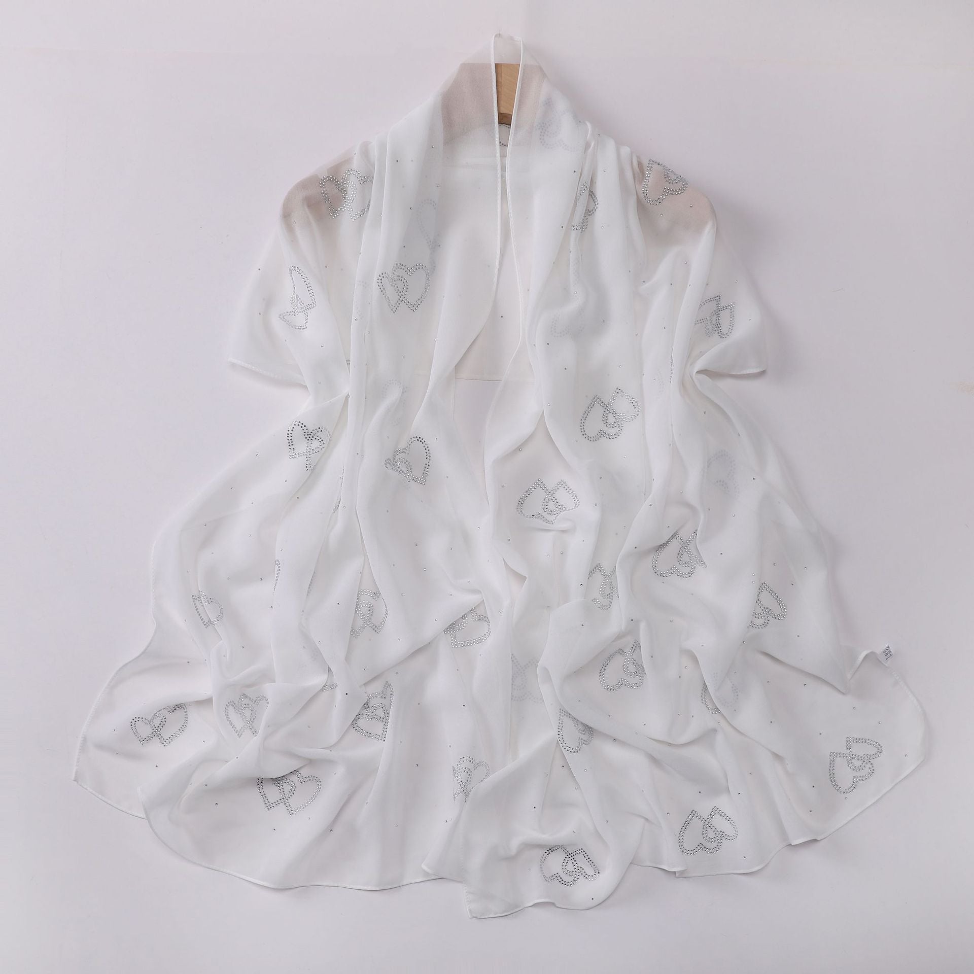 New Pearl Chiffon Double Love Hot Diamond Middle East Africa South East Asia Headscarf