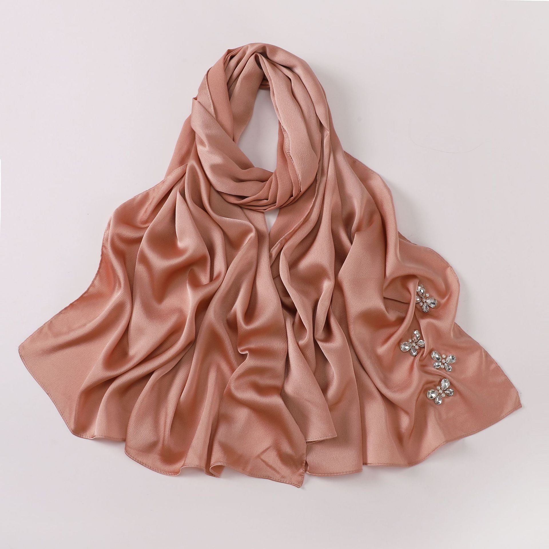 New bubble chiffon butterfly rhinestone scarf yarn South East Asia Malay headscarf hijab