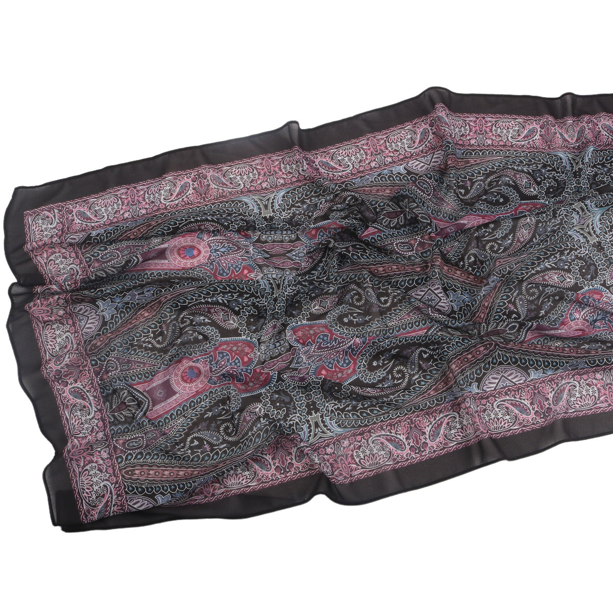 Malaysian Printed Chiffon Scarf Bohemian Fashion Simple Spring and Summer Sunscreen Scarf Shawl