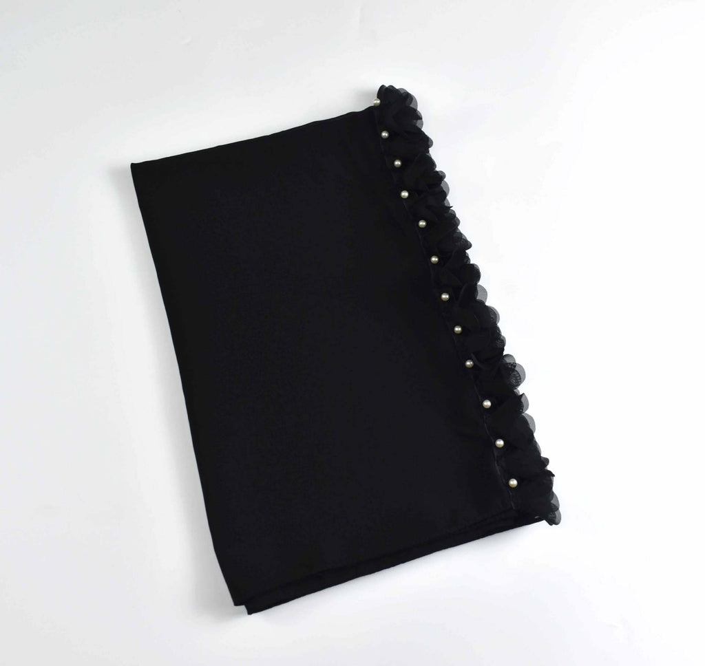 New pearl chiffon flower lace bead scarf  scarf Middle East headscarf, Malay hijab