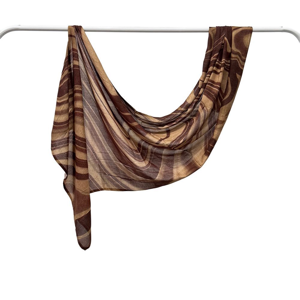 Modal cotton Jersey headscarf marble pattern digital print scarf ethnic Muslim shawl headscarf