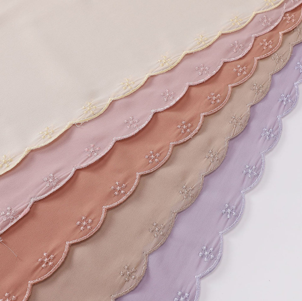 New embroidered pearl chiffon scarf female Malaysia headscarf  Middle East Africa hijab