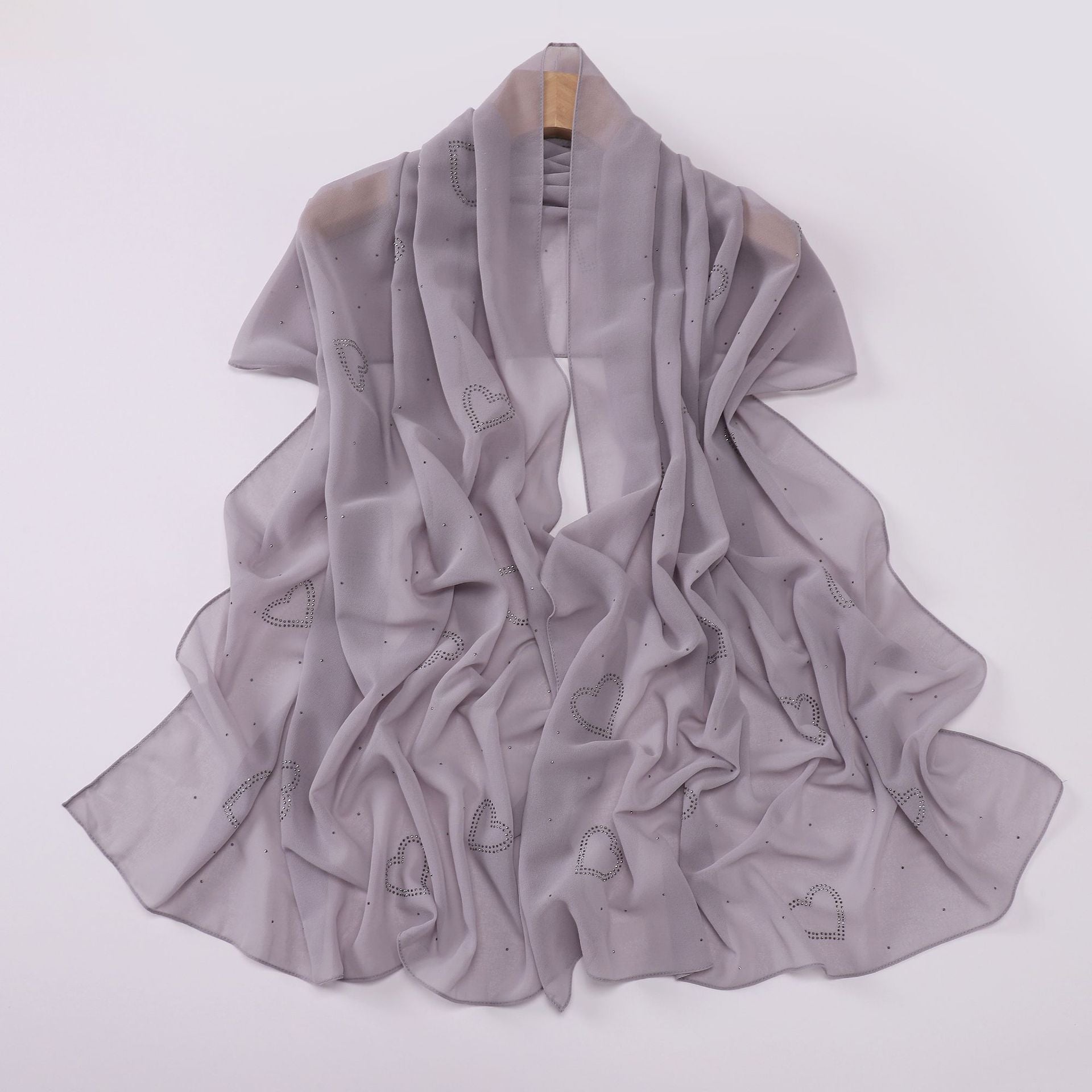 New chiffon high quality love star hot diamond Hijab South East Asia headscarf