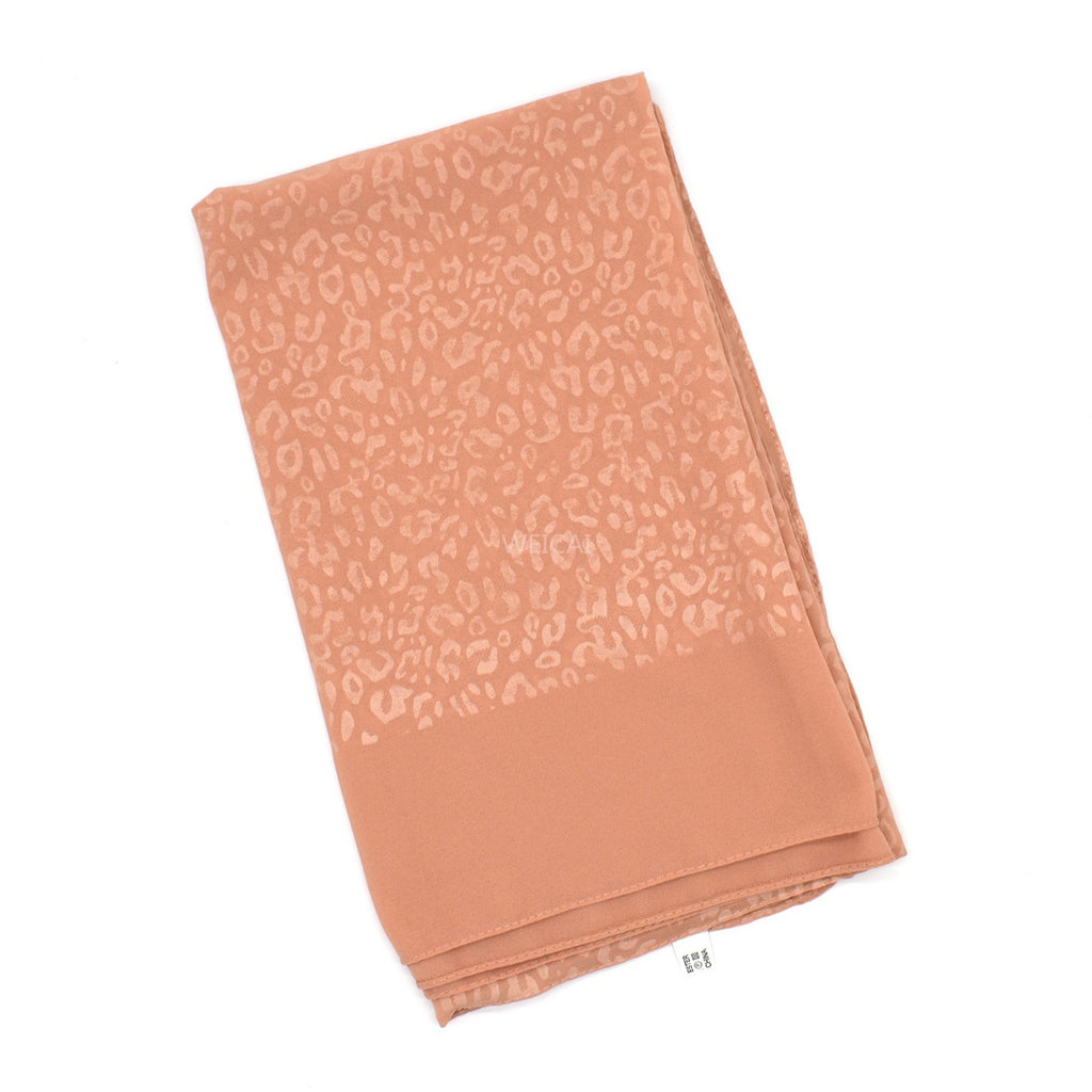 New leopard print embossed pearl chiffon scarf,  scarf, Middle East headscarf, Malayan hijab