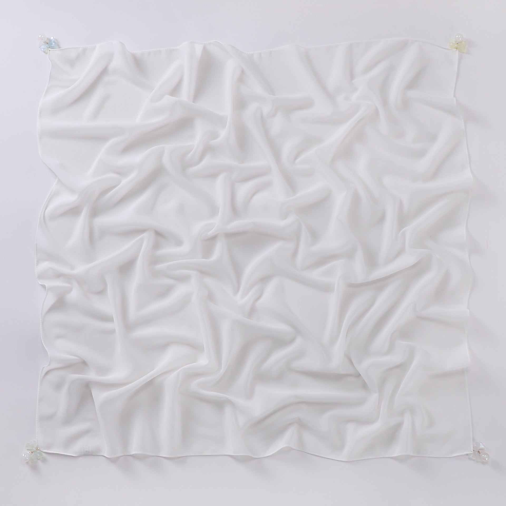 Pearl chiffon square scarf 90 * 90cm Hijab MMalaysia headscarf