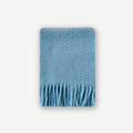 40% wool glacier blue solid color scarf women's winter atmosphere Icelandic blue soft scarf