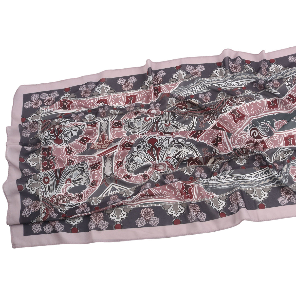 Malaysian Printed Chiffon Scarf Bohemian Fashion Simple Spring and Summer Sunscreen Scarf Shawl