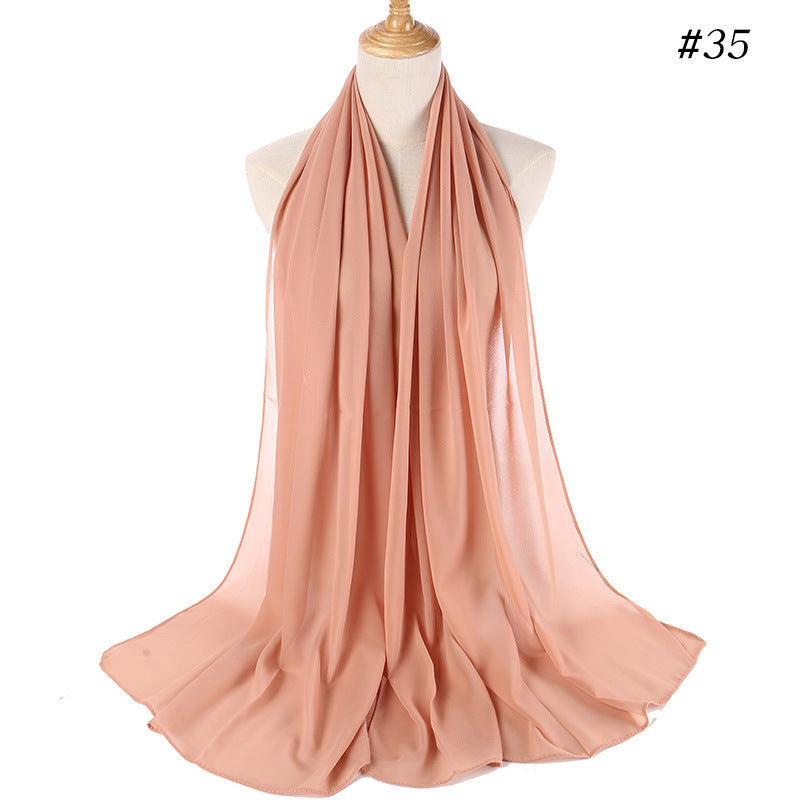 Malaysian gauze, pearl chiffon bubble silk scarf, headscarf, ethnic headscarf