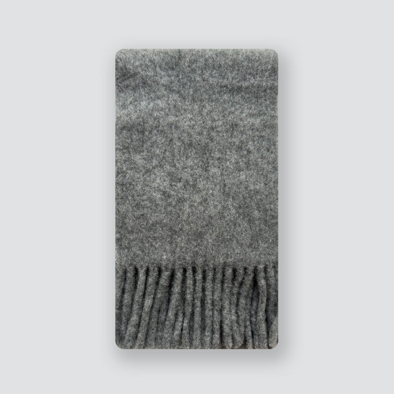 Order spinning clip flower 22% Alpaca alpaca wool blended scarf women's winter Korean atmosphere solid color scarf