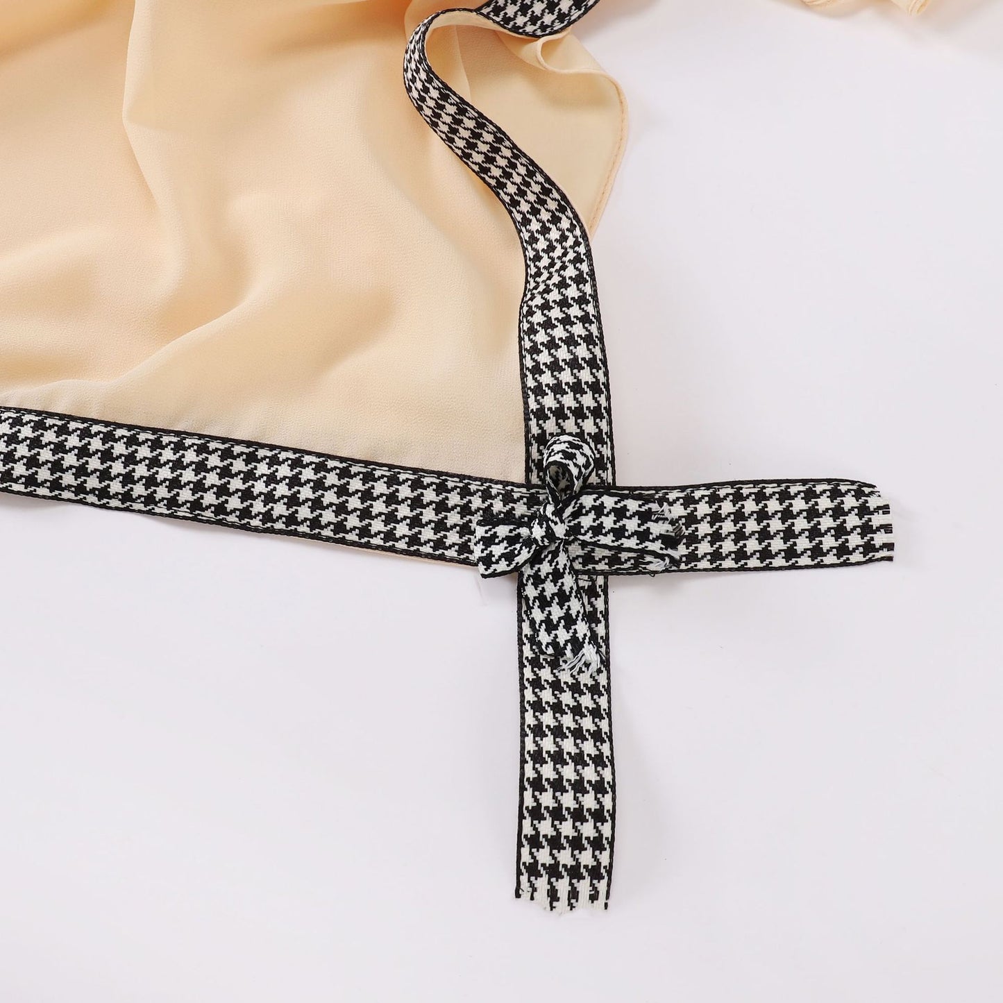 Ribbon bow pearl chiffon square scarf 90 * 90cm yarn sweet headscarf