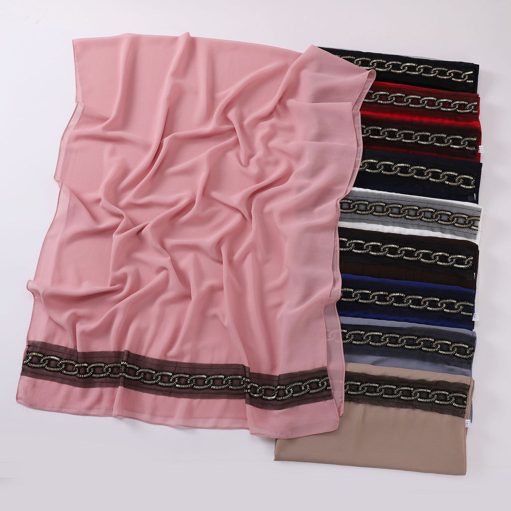 New chiffon bead lace scarf  scarf Middle East and Africa headscarf