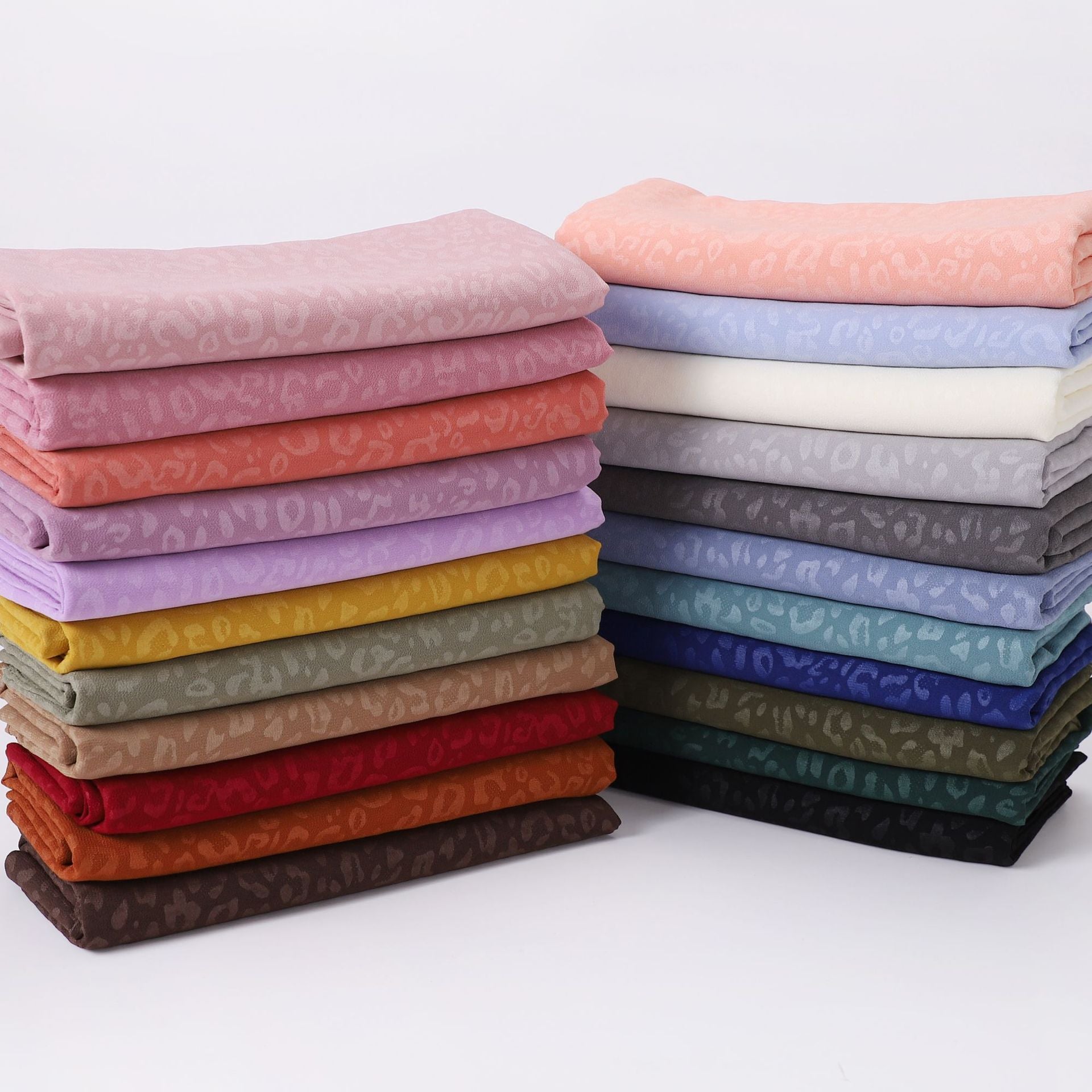 New pearl chiffon, leopard print embossed scarf, gauze Middle East North Africa Malay headscarf hijab