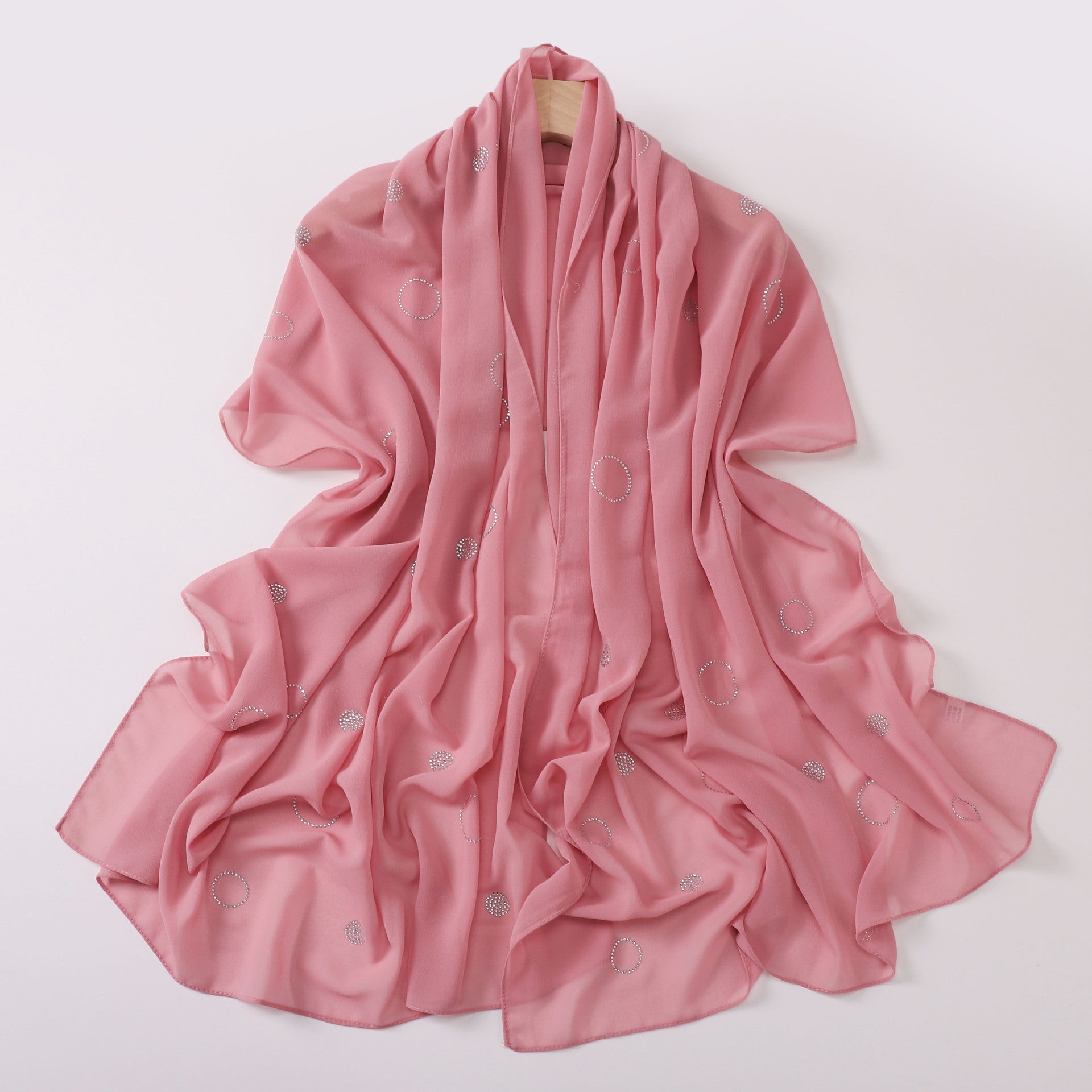 Pearl chiffon hot diamond long scarf, Indonesian headscarf, Middle East and Africa headscarf